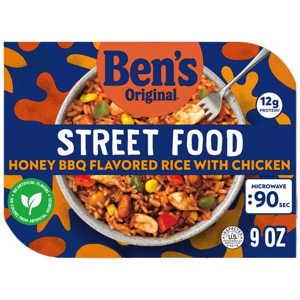 BEN'S ORIGINAL™ Street Food Honey BBQ Bean & Rice with Chicken